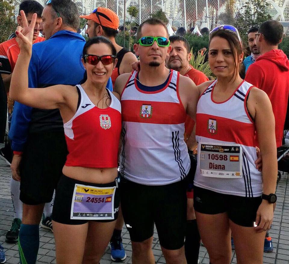 Laura, Jesús Digon, Diana maratón de Valencia